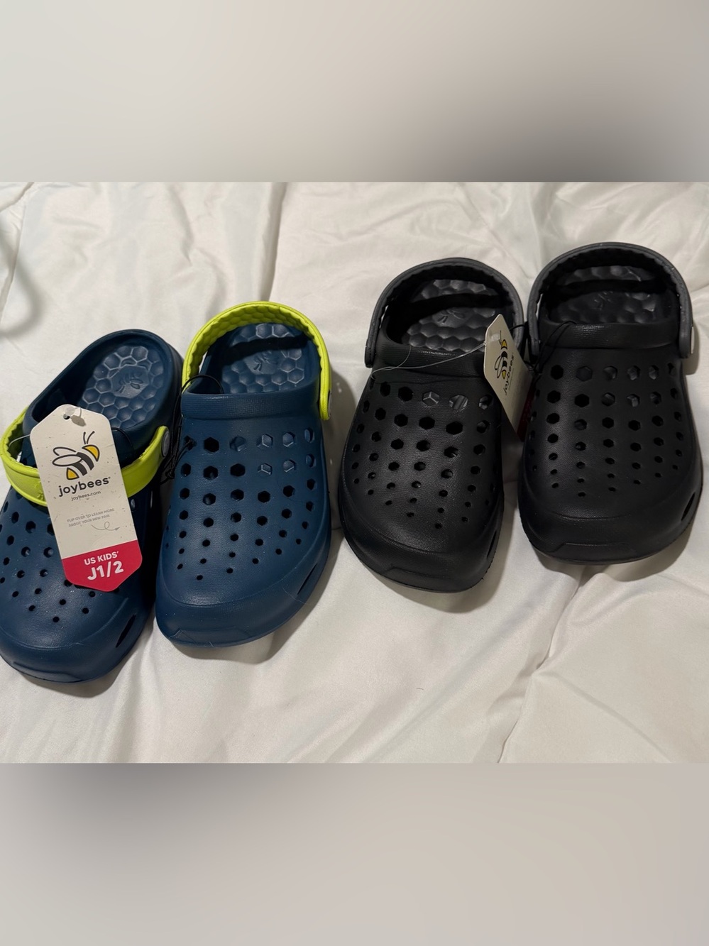 Kids Joybees Unisex Active Clog Sandals black & size 1/2 Navy/Black